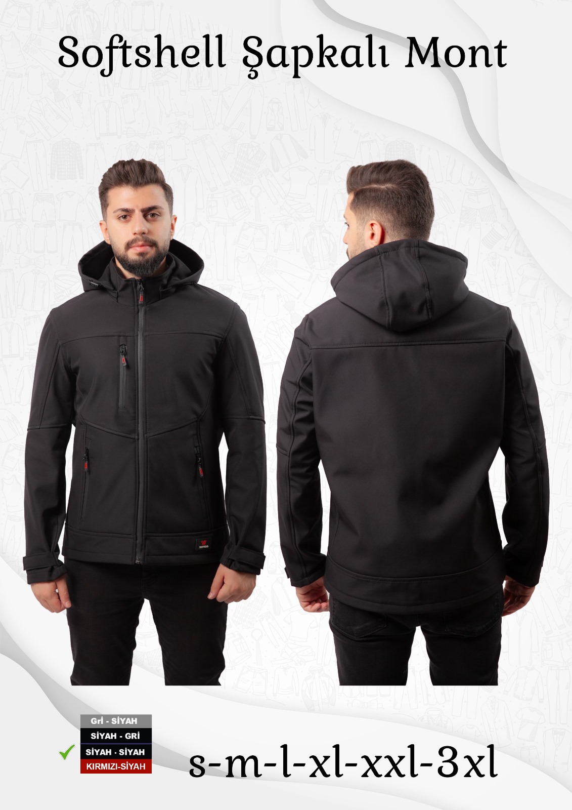 Softshell Şapkalı Mont